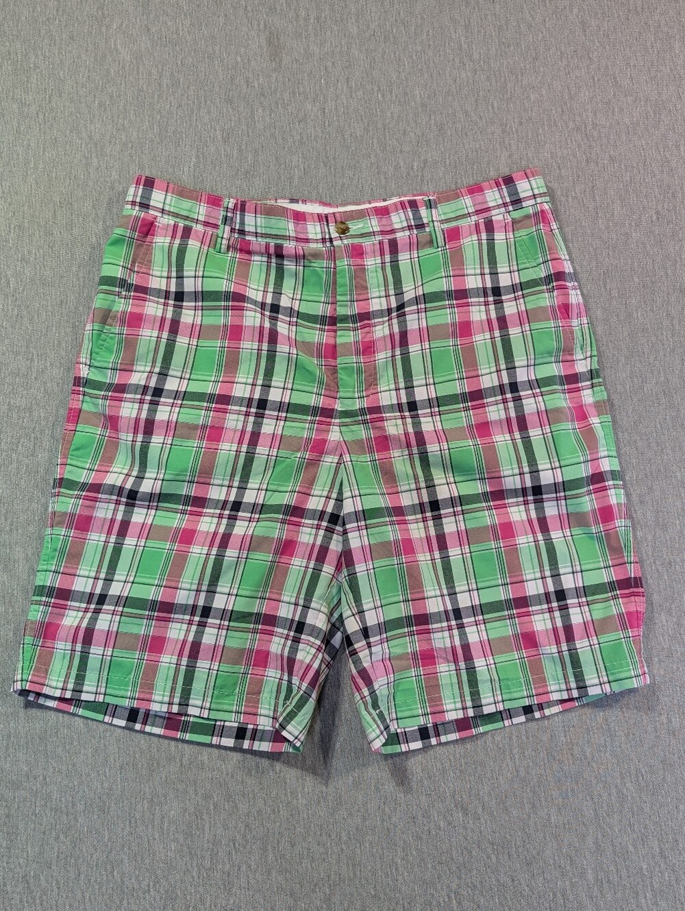 FootJoy Plaid Golf Shorts Men's 36 Pink Green